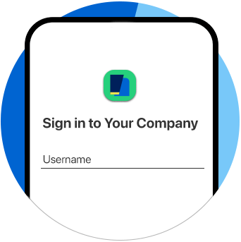 a depiction of a phone with a sign in screen