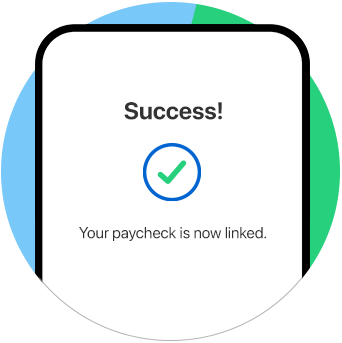 a depiction of a phone screen with a success message